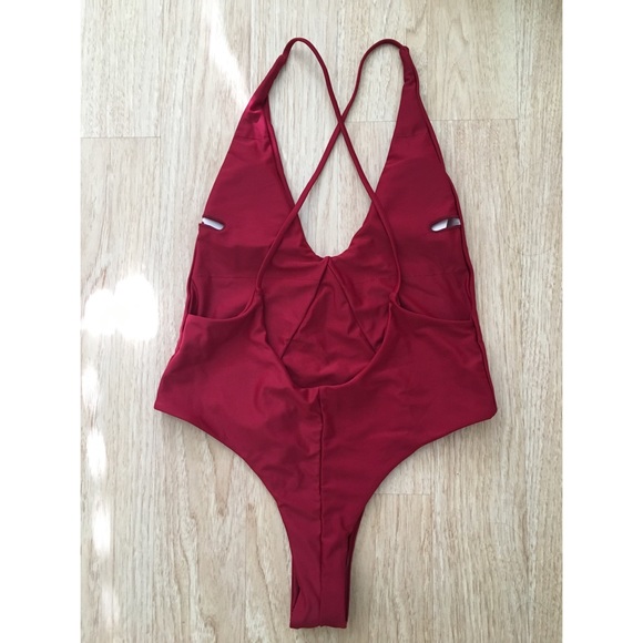 high cut cheeky one piece swimsuit - Picture 2 of 4